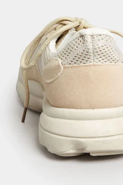 M&Co Pixiegirl Pixiegirl Beige Brown Chunky Mesh Panel Trainers In Standard Fit><noscript><img width=