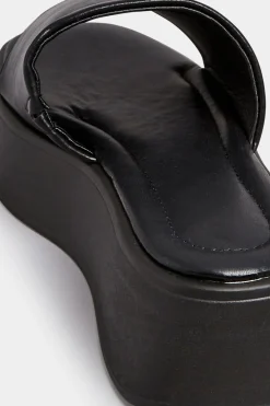 M&Co Pixiegirl Pixiegirl Black Flatform Mule Sandals In Standard Fit><noscript><img width=