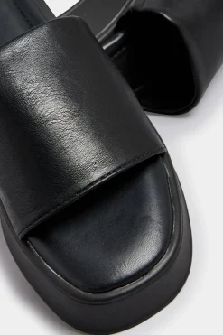 M&Co Pixiegirl Pixiegirl Black Flatform Mule Sandals In Standard Fit><noscript><img width=