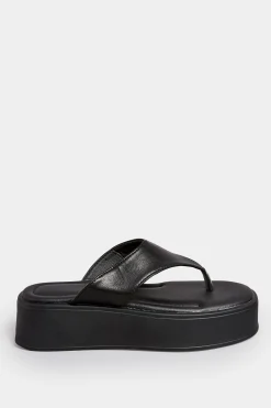 M&Co Pixiegirl Pixiegirl Black Flatform Flip Flops In Standard Fit><noscript><img width=