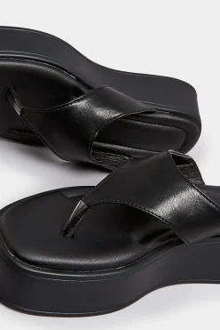 M&Co Pixiegirl Pixiegirl Black Flatform Flip Flops In Standard Fit><noscript><img width=