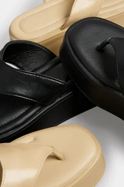 M&Co Pixiegirl Pixiegirl Black Flatform Flip Flops In Standard Fit><noscript><img width=