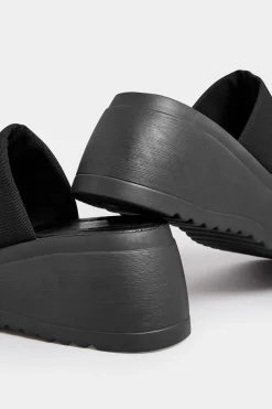 M&Co Pixiegirl Pixiegirl Black Wedge Platform Mule Sandals In Standard Fit><noscript><img width=