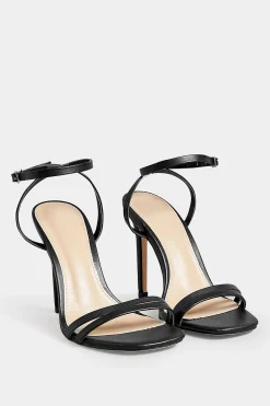 M&Co Pixiegirl Pixiegirl Black Double Band Heels In Standard Fit>Women Heels
