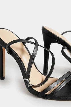 M&Co Pixiegirl Pixiegirl Black Double Band Heels In Standard Fit><noscript><img width=