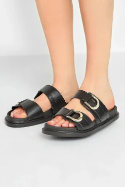 M&Co Pixiegirl Pixiegirl Black Buckle Strap Sandals In Standard D Fit>Women Sandals