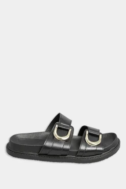 M&Co Pixiegirl Pixiegirl Black Buckle Strap Sandals In Standard D Fit><noscript><img width=