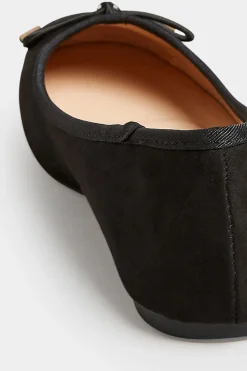 M&Co Pixiegirl Pixiegirl Black Patent Toe Cap Ballerina Pumps In Standard Fit><noscript><img width=