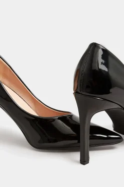 M&Co Pixiegirl Pixiegirl Black Patent Pointed Court Shoes In Standard Fit><noscript><img width=