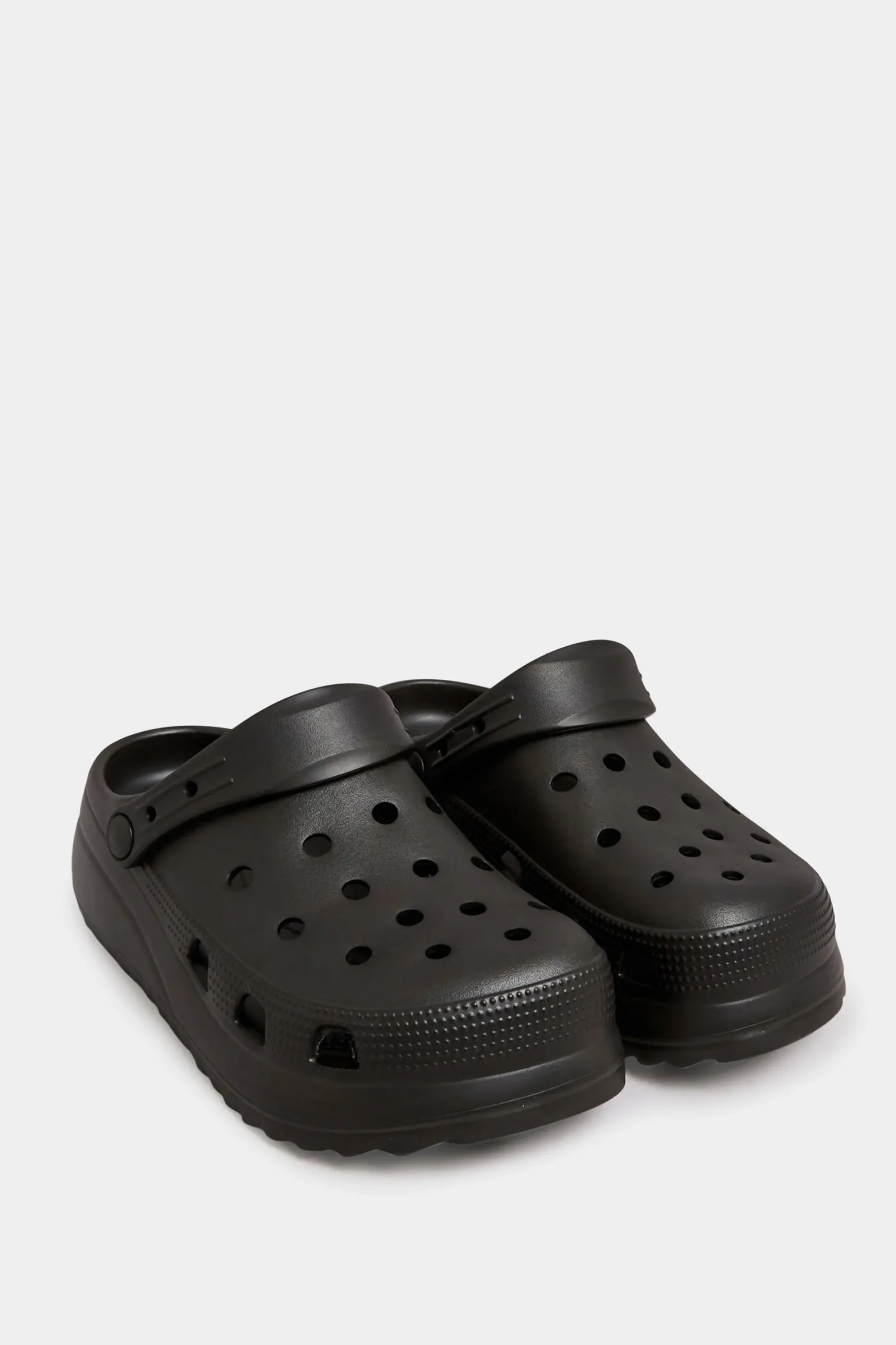 M&Co Pixiegirl Pixiegirl Black Platform Clog Sandal In Standard Fit>Women Flat Shoes