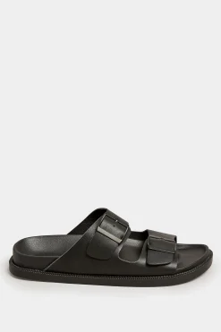 M&Co Pixiegirl Pixiegirl Black Two Buckle Sandals In Standard Fit><noscript><img width=