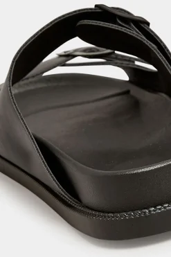 M&Co Pixiegirl Pixiegirl Black Two Buckle Sandals In Standard Fit><noscript><img width=