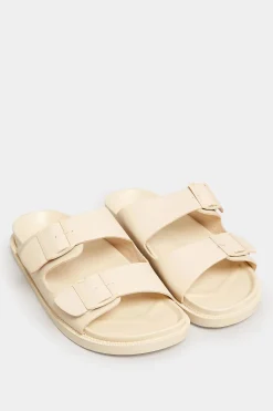 M&Co Pixiegirl Pixiegirl Cream Two Buckle Sandals In Standard Fit>Women Flat Shoes