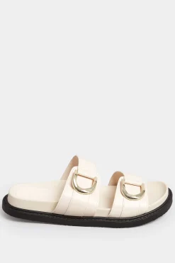 M&Co Pixiegirl Pixiegirl Cream Buckle Strap Sandals In Standard D Fit><noscript><img width=