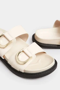 M&Co Pixiegirl Pixiegirl Cream Buckle Strap Sandals In Standard D Fit><noscript><img width=
