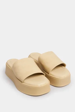 M&Co Pixiegirl Pixiegirl Nude Flatform Mule Sandals In Standard Fit>Women Sandals