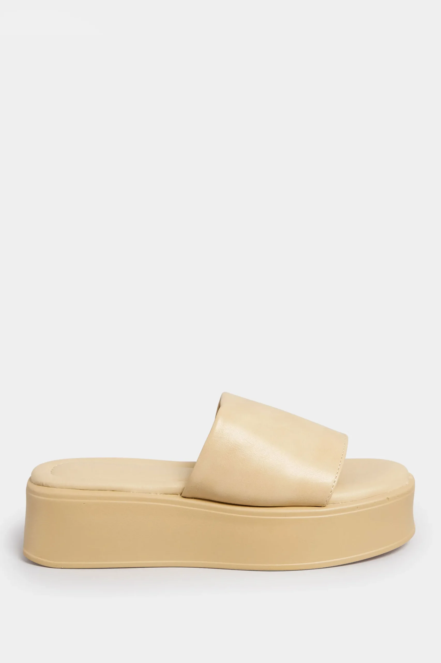 M&Co Pixiegirl Pixiegirl Nude Flatform Mule Sandals In Standard Fit>Women Sandals