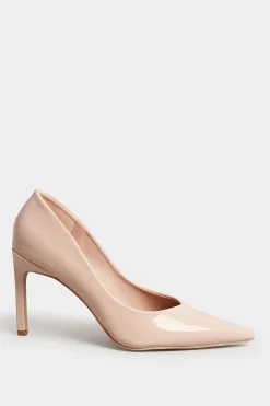 M&Co Pixiegirl Pixiegirl Nude Patent Pointed Court Shoes In Standard Fit><noscript><img width=