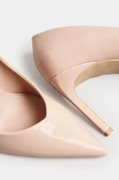 M&Co Pixiegirl Pixiegirl Nude Patent Pointed Court Shoes In Standard Fit><noscript><img width=