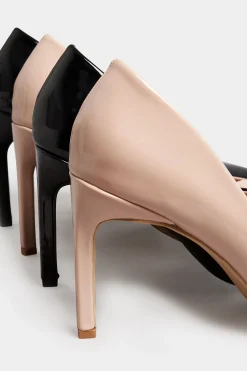 M&Co Pixiegirl Pixiegirl Nude Patent Pointed Court Shoes In Standard Fit><noscript><img width=
