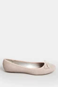 M&Co Pixiegirl Pixiegirl Nude Diamante Ballerina Pumps In Standard Fit><noscript><img width=
