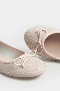 M&Co Pixiegirl Pixiegirl Nude Diamante Ballerina Pumps In Standard Fit><noscript><img width=