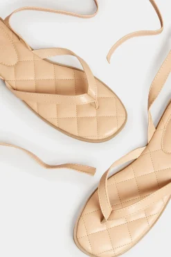 M&Co Pixiegirl Pixiegirl Nude Ankle Tie Sandals In Standard Fit><noscript><img width=