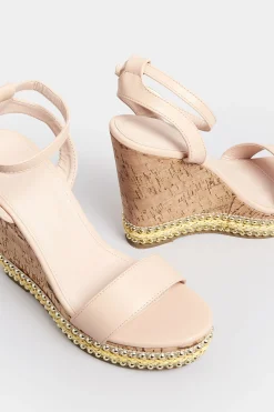 M&Co Pixiegirl Pixiegirl Nude High Wedge Heels In Standard Fit><noscript><img width=