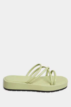 M&Co Pixiegirl Pixiegirl Sage Green Strappy Flatform Sandals In Standard Fit><noscript><img width=