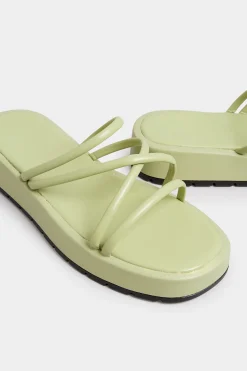 M&Co Pixiegirl Pixiegirl Sage Green Strappy Flatform Sandals In Standard Fit><noscript><img width=