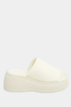 M&Co Pixiegirl Pixiegirl White Wedge Platform Mule Sandals In Standard Fit><noscript><img width=