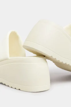 M&Co Pixiegirl Pixiegirl White Wedge Platform Mule Sandals In Standard Fit><noscript><img width=