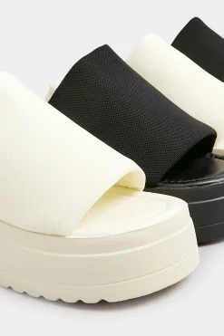 M&Co Pixiegirl Pixiegirl White Wedge Platform Mule Sandals In Standard Fit><noscript><img width=