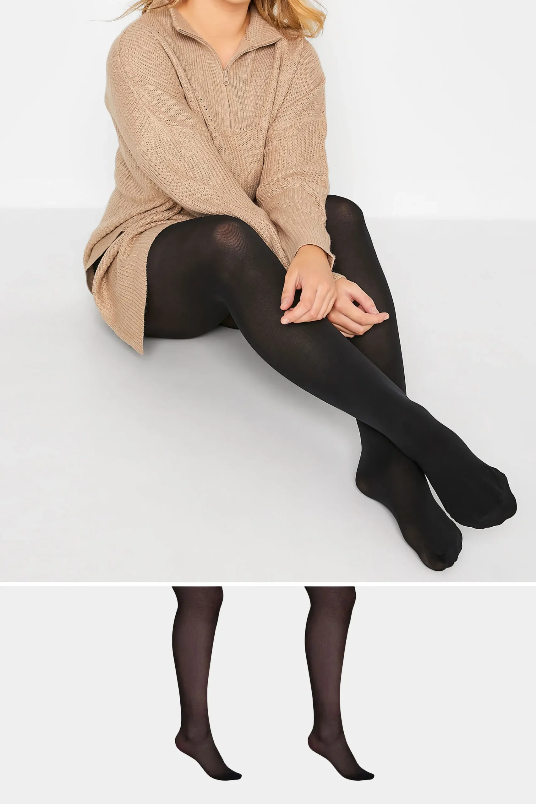 M&Co Yours Yours 2 Pack Black 70 Denier Tights>Women Tights