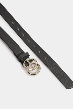 M&Co Yours Yours 2 Pack Black & Brown Double Hoop Belts><noscript><img width=