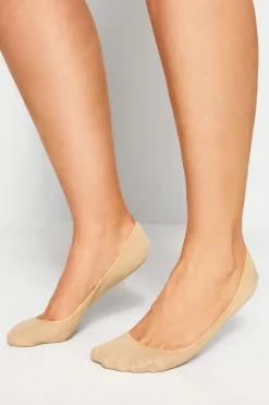 M&Co Yours Yours 2 Pack Black & Nude Footsie Socks>Women Socks