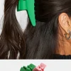 M&Co Yours Yours 2 Pack Green & Pink Hair Claw Clips>Women Hair Accessories