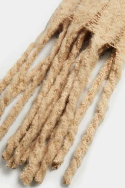 M&Co Yours Yours Beige Brown Super Soft Chunky Tassel Scarf>Women Scarves