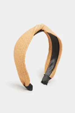M&Co Yours Yours Beige Brown Straw Twist Headband>Women Hair Accessories