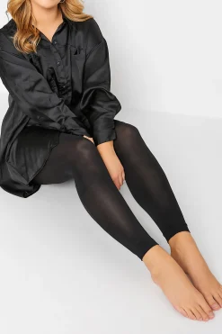 M&Co Yours Yours Black 80 Denier Footless Tights>Women Tights