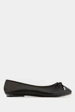 M&Co Yours Yours Black Ballerina Pumps In Wide E Fit & Extra Wide Eee Fit><noscript><img width=