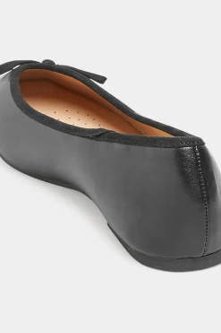 M&Co Yours Yours Black Ballerina Pumps In Wide E Fit & Extra Wide Eee Fit><noscript><img width=
