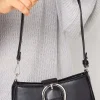 M&Co Yours Yours Black Buckle Front Shoulder Bag>Women Bags