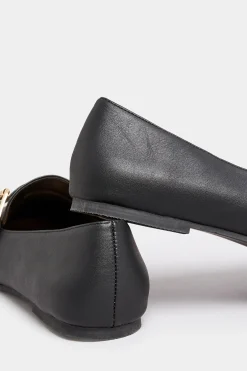 M&Co Yours Yours Black Buckle Faux Leather Loafers In Wide E Fit & Extra Wide Eee Fit><noscript><img width=