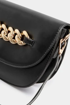 M&Co Yours Yours Black Chain Detail Shoulder Bag><noscript><img width=