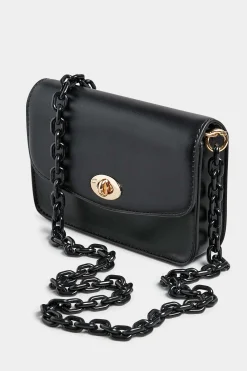 M&Co Yours Yours Black Chain Lock Detail Bag><noscript><img width=
