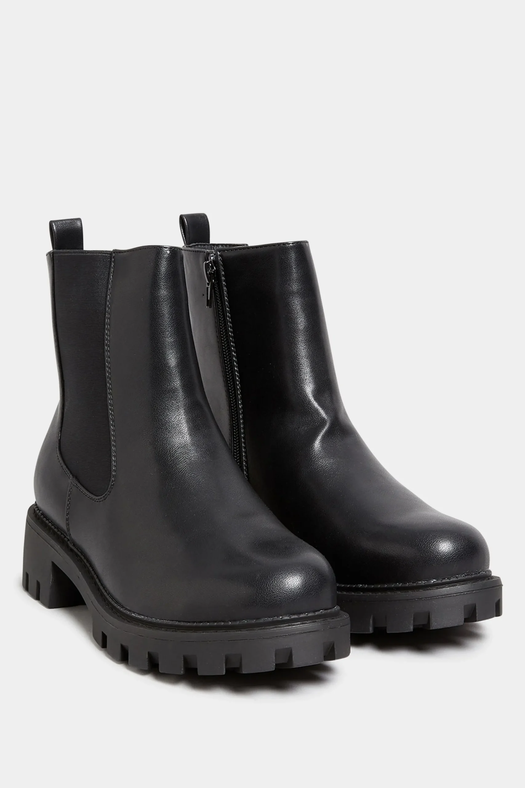 M&Co Yours Yours Black Chunky Chelsea Boots In Wide E Fit & Extra Wide Eee Fit>Women Boots