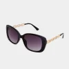 M&Co Yours Yours Black Chunky Chain Arm Sunglasses>Women Sunglasses