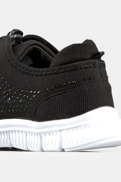 M&Co Yours Yours Black Embellished Trainers In Wide E Fit & Extra Wide Eee Fit><noscript><img width=