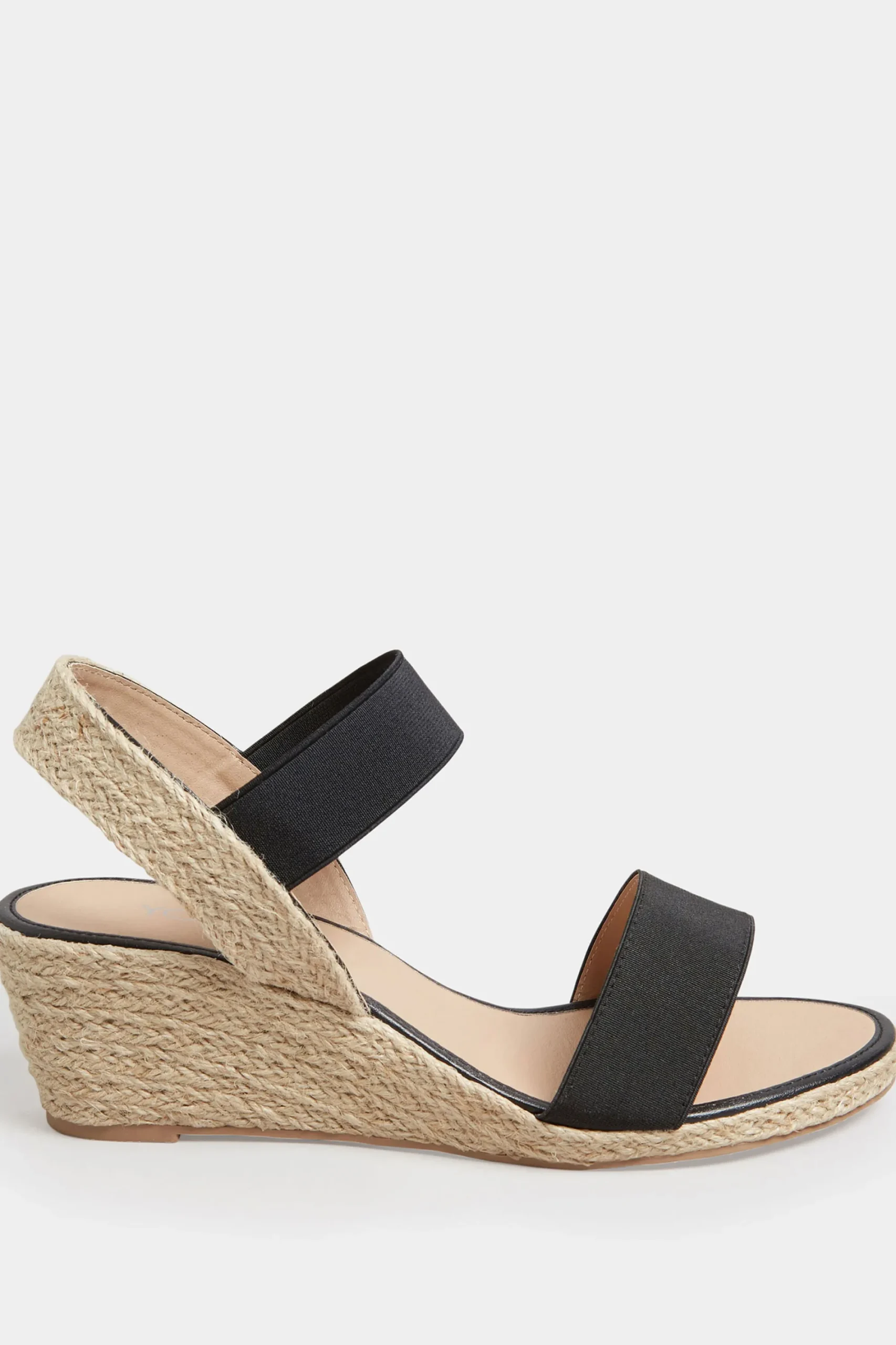M&Co Yours Yours Black Espadrille Wedge Sandals In Wide E Fit & Extra Wide Eee Fit>Women Heels